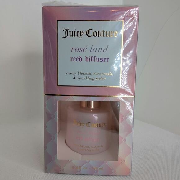 Juicy Couture Other - NWT Juicy Couture Rosé Land Reed Diffuser Peony Blossom, Rose Petals, & Melon